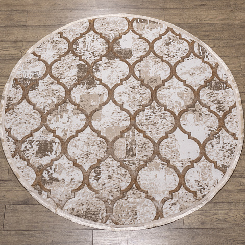 Турецкий овальный кремовый ковер ascona 4100b